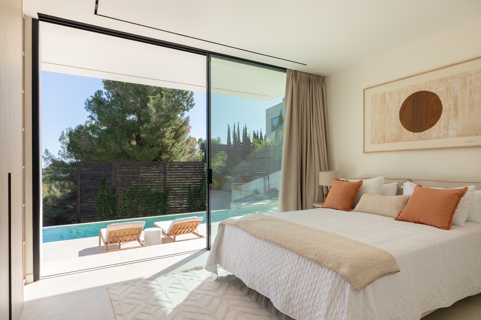 Resa Estates for sale Ibiza Vlla Aixa te koop sale lift sea views bedroom pool.jpg